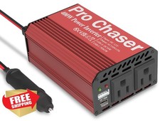Pro Chaser 400W Power Inverter 12V to 110V USB C PD 65W