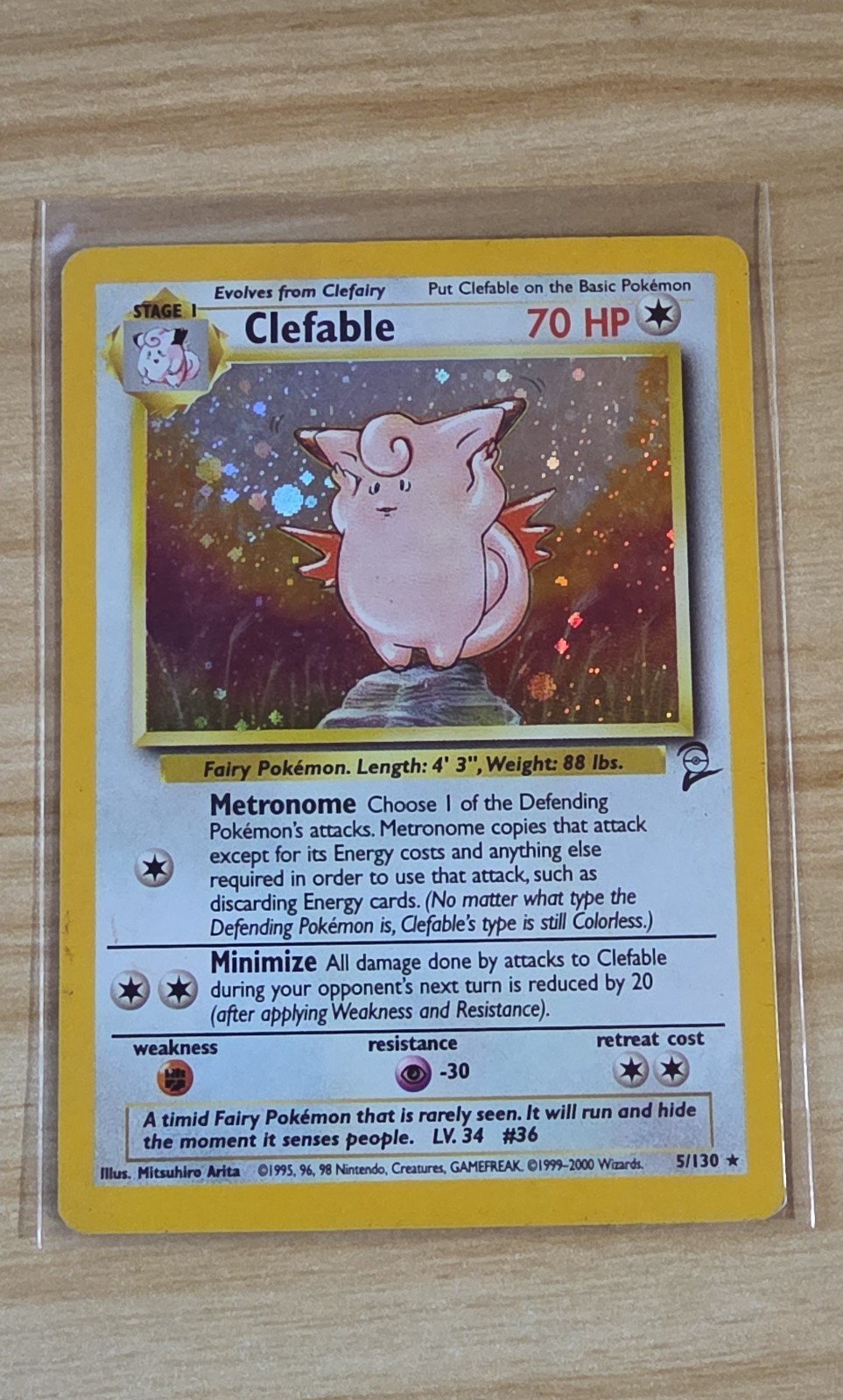 Pokémon TCG Clefable Jungle 1/64 Holo Unlimited Holo Rare
