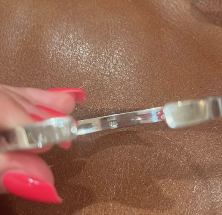 GORGEOUS Solid white gold diamond cuff bracelet b… - image 8