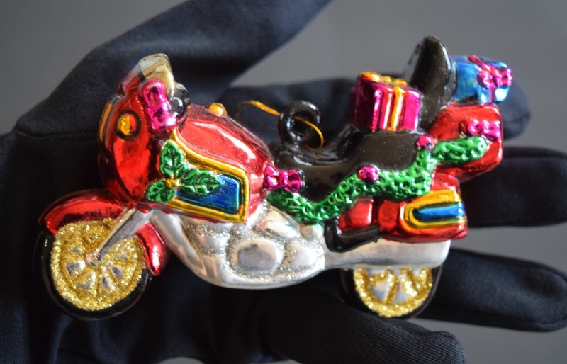 MOTORCYCLE CHRISTMAS ORNAMENT