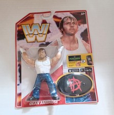wwf hasbro  wwe mattel retros  series 3  dean ambrose wrestling figure  moc