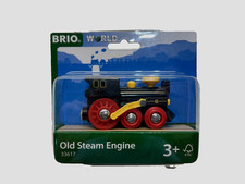 Brio World Wooden Railway Old Steam Engine 33617 LN EXC In Original Box 