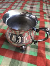 Vintage Leonard Silver Plate Sahnegie&szlig;er Milchk&auml;nnchen versilbert geschwungen