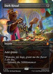 Dark Ritual (Borderless) Foil - Commander: Teenage Mutant Ninja Turtles