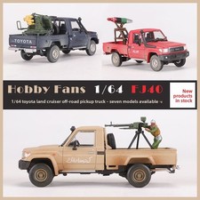 1:64 Toyota Land Cruiser LC79 War Pickup Truck Simulation Diecast Car Model
