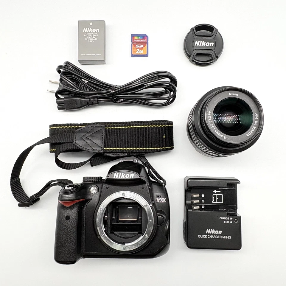 Nikon D5000 18-55mm F3.5-5.6 Digital SLR Camera From Japan - image 2 of 4