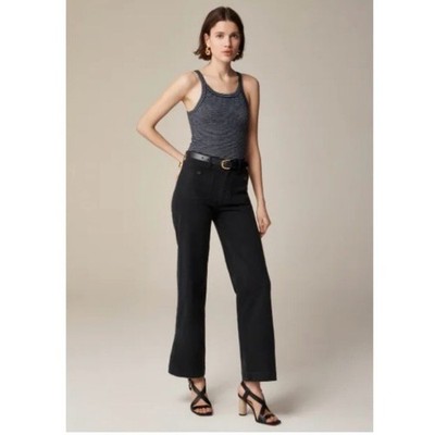 J.Crew Pants Straight Leg Stretch Women Black 8 $98.00