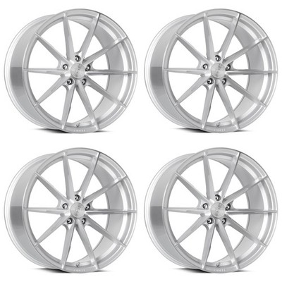 Set 4 19'' Dolce Performance Veloce Silver Machined Face 19x8.5 5x4.5 35mm Wheels