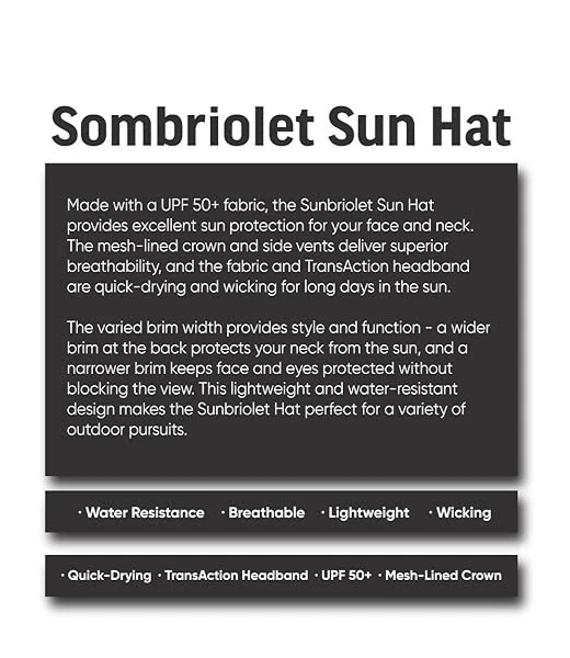 Sombrero Sol Outdoor Research Sombriolet Cascada Azul - Grande - Nuevo Foto 2 de 4