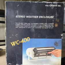 Poly-Planar WC-400 Stereo Weather Enclosure For Marine Use New In damaged Box