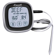 Touch Screen LCD Display Digital Timer Oven Safe Stainless Steel Probe with T...