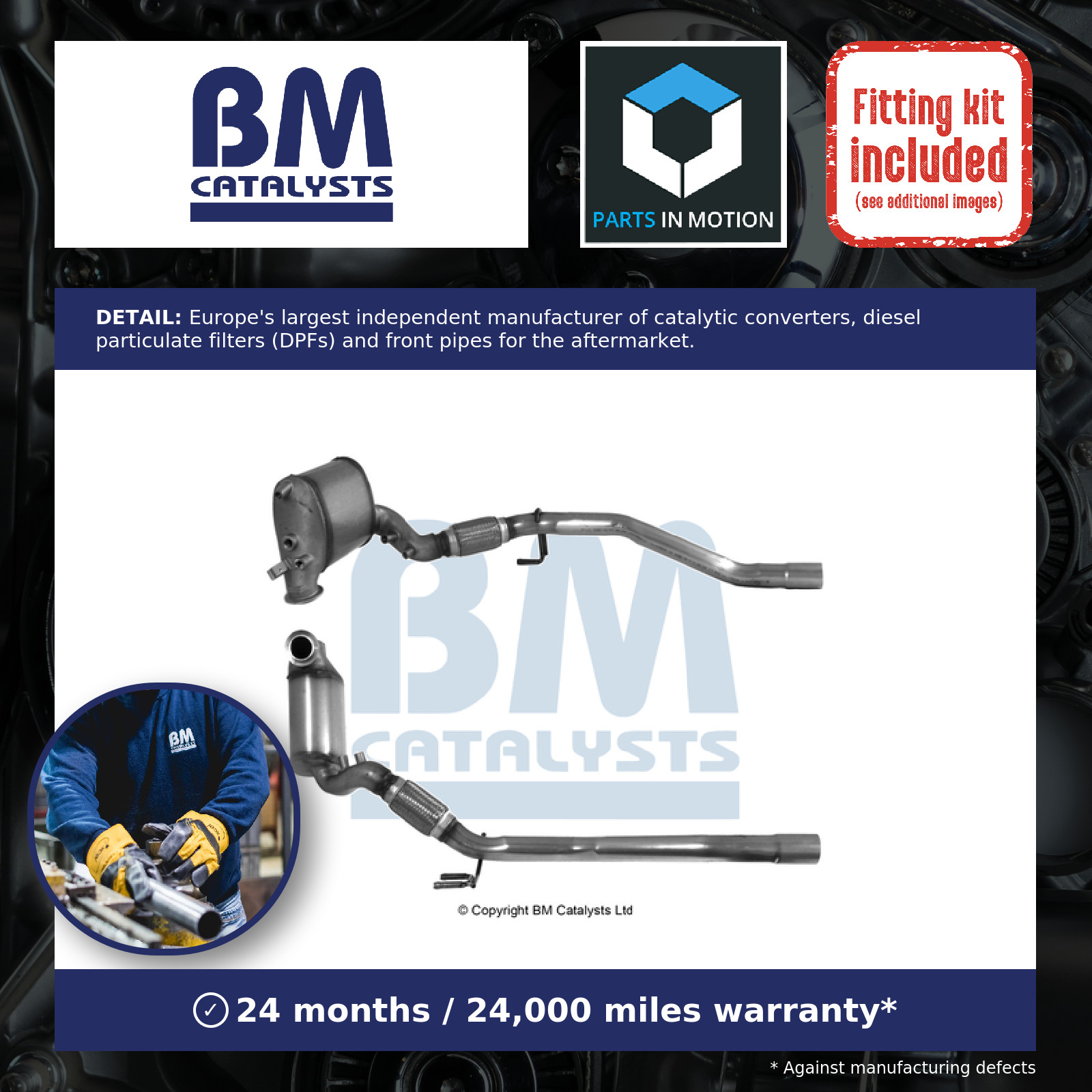BM Catalysts BM11150 Exhaust System Soot Particulate Filter Fits Audi Seat VW - Image 10
