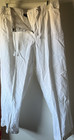 New York & Company Women White Cotton Trouser Pants Zip/Button Solid EUC — photo 1