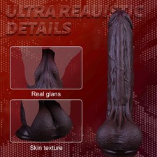 9.25" Realistic Dildo Dong Silicone Big Penis Cock Vagina Anal Adult Sex Toy — image 3