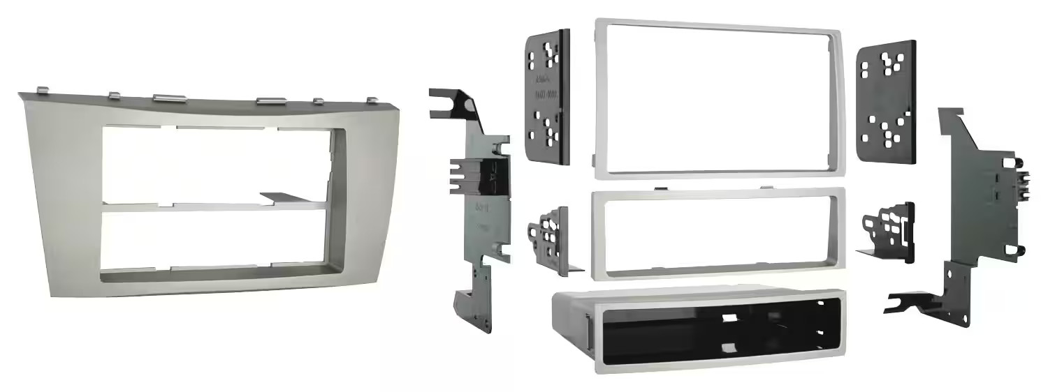 Комплект приборной панели Metra для Toyota Camry Select 2007-2011 DIN DDIN - серебристый