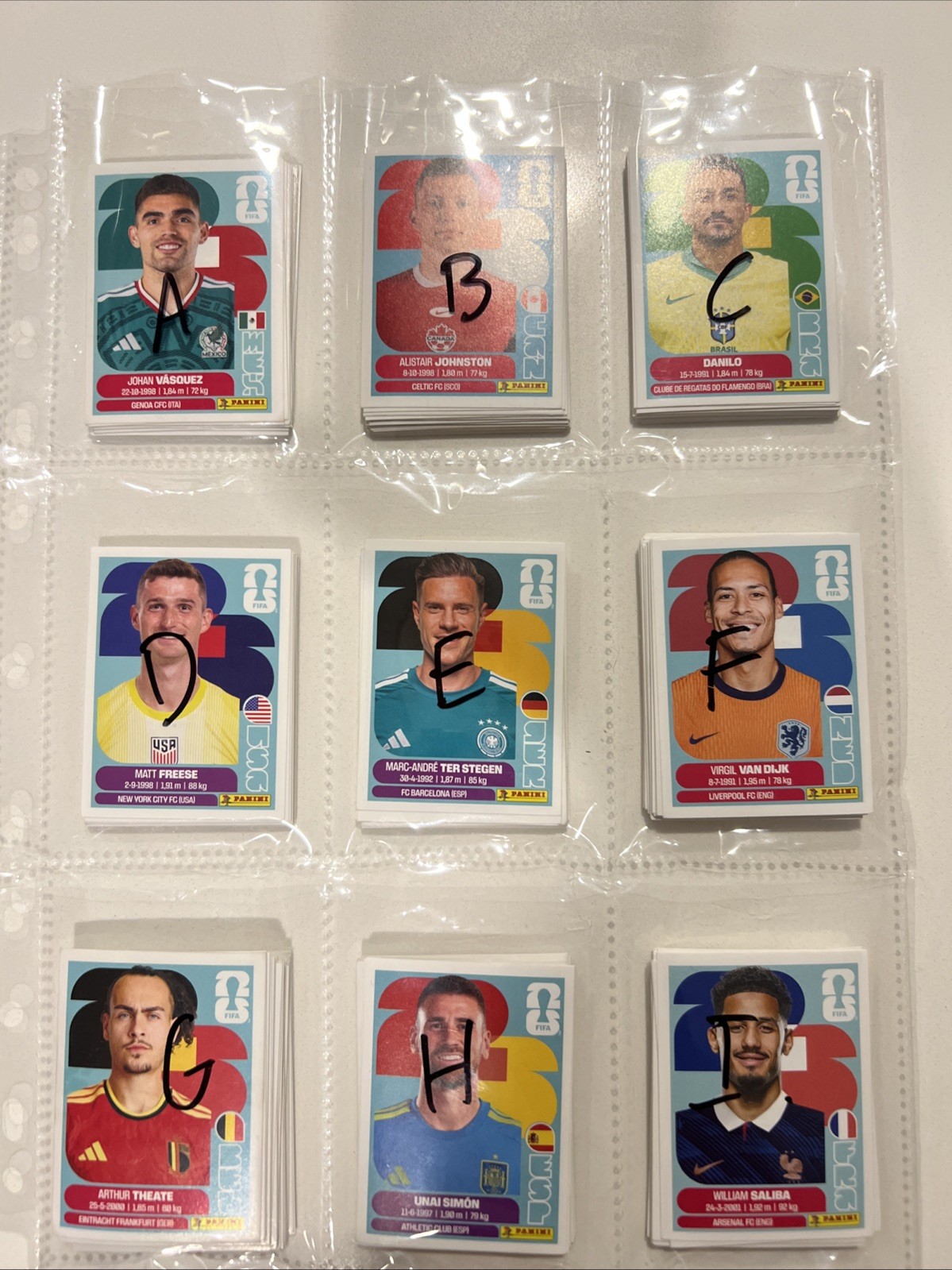 Panini World Cup 2026 stickers pick from the list in the description. Happy cup!