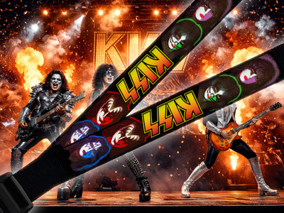 KISS Schlüsselband Lanyard Fanartikel, passend zu DVD Shirt Ticket Halter