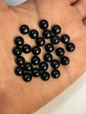AAA Natural Black Onyx "Cabochon" Round Shape Loose Gemstone For Jewelry Making