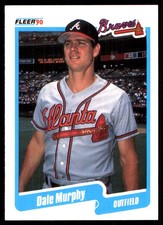 Dale Murphy 1990 Fleer #591b Atlanta Braves MLB READ FREE SHIPPING AutographDen