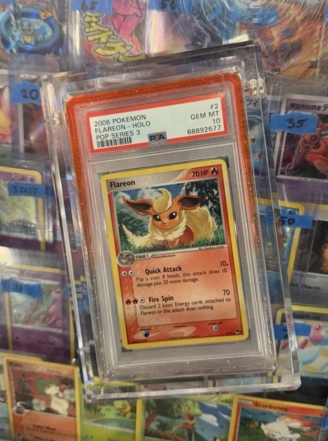 PSA 10 2006 POKEMON POP SERIES 3 #2 FLAREON-HOLO - POP 22
