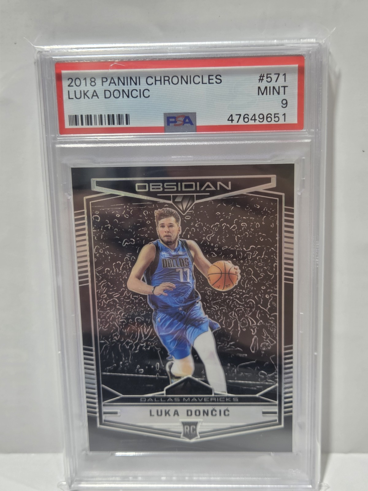 2018 Panini Chronicles Obsidian Luka Doncic Rc Preview PSA 9 Mint