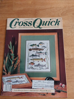 Cross Quick Counted Cross Stitch Magazine December January 1989