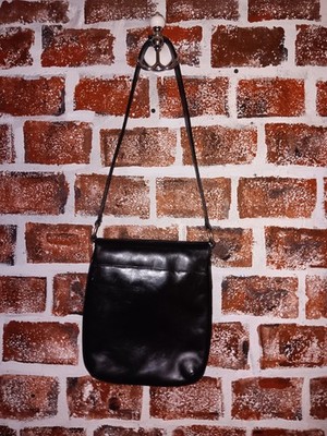 Johnny Farah Viterbo Black Leather Crossbody Bag | eBay
