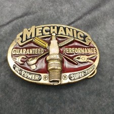 Mechanic Belt Buckle Auto Shop - The Great American Buckle Company USA Made 853