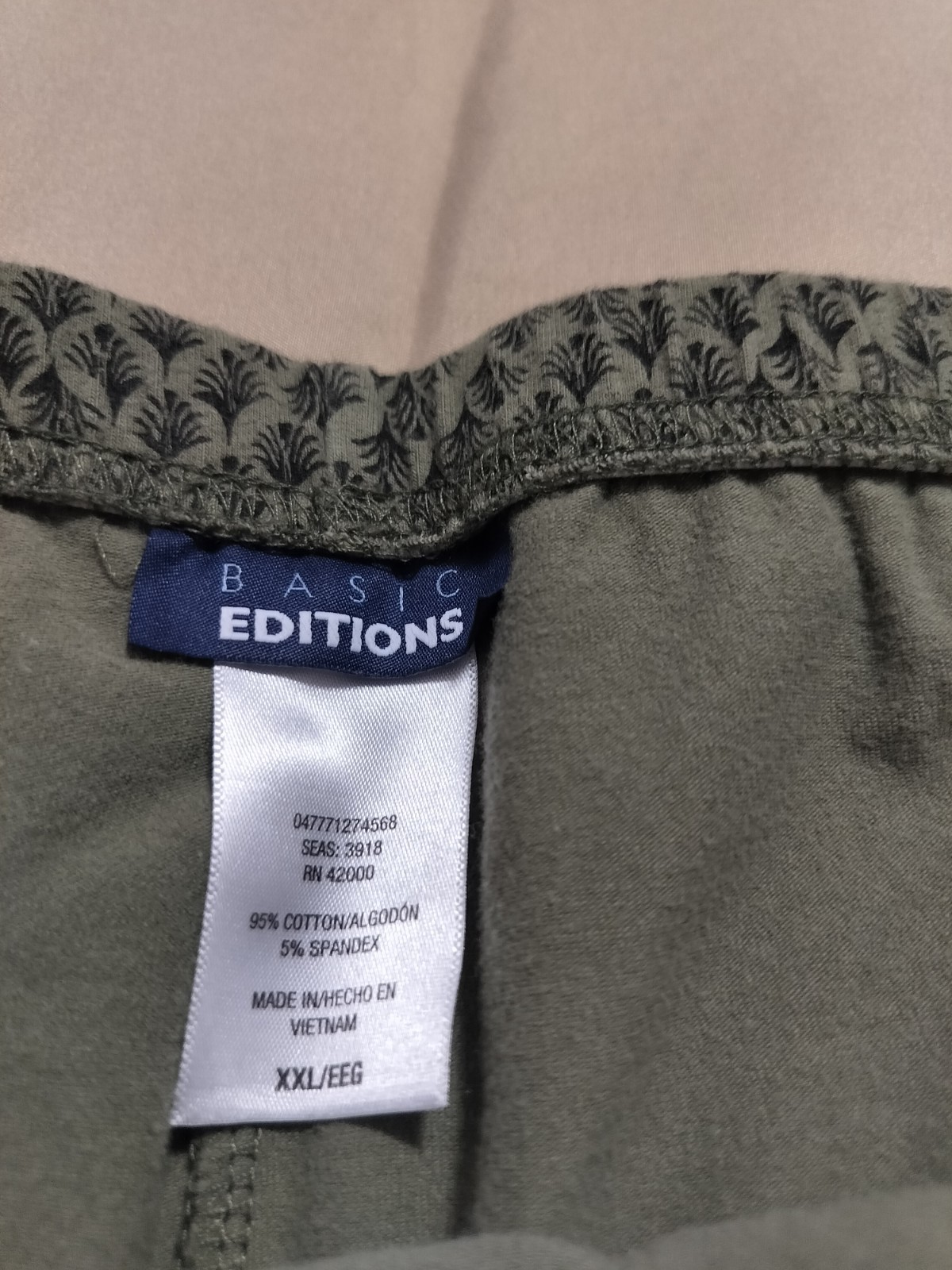 Basic Editions Plus Stretch Capris XXL Elastic Wa… - image 2