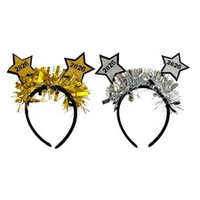 Glitters New Year Headbands Tinsel Star Shape Party Hair Accessory for Adults