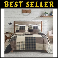 3-Piece Quilt Set - Winter Hills Reversible, Cottage Styling