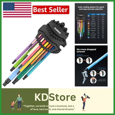 13-Piece Extra Long Torx Wrench Set with Magnetic Grip for Ultimate Precision