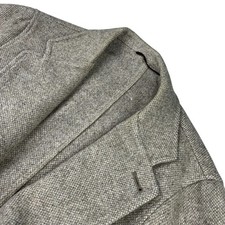VTG Christian Dior Men's Wool Tweed 2-Button Blazer Jacket Beige   40R US