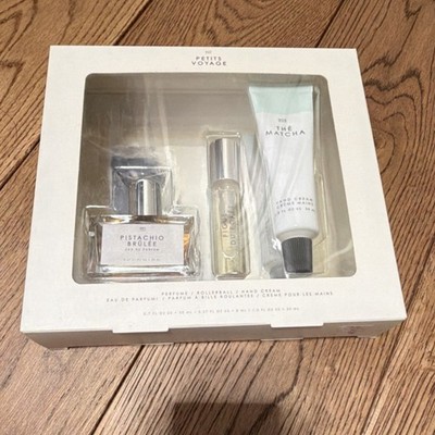 Petits Voyage Pistachio Brûlée & Fig Du Jour Eau de Parfum & Hand Cream Set
