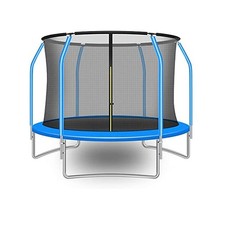 Trampolino tappeto elastico da giardino adulti bambini 305 cm