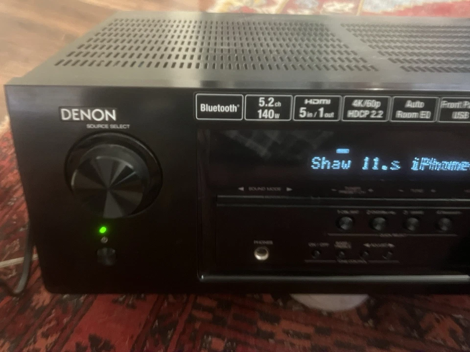 Denon AVR-S510BT Receiver - Bluetooth 5.2 Channel Full 4K Ultra HD AV  USB 140w - Image 3 of 4