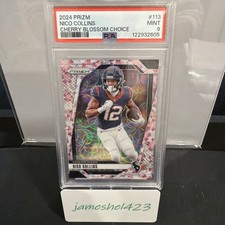 2024 Panini Prizm - Nico Collins #113 Choice Cherry Blossom Prizm /15 POP-1