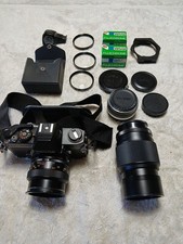 Konica Autoreflex TC 35mm Camera Hexanon AR 50mm f 1.4 Lens Film Lens Etc. NOTE