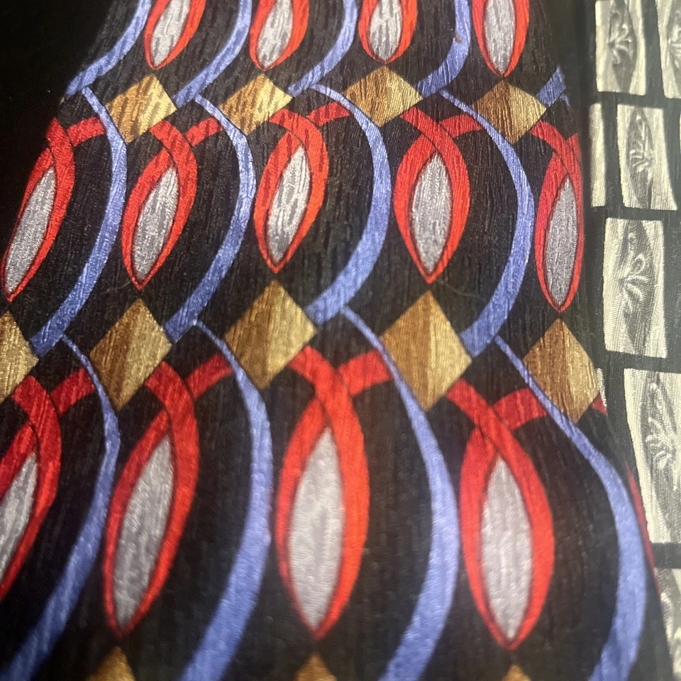 鸡尾酒系列品牌丝绸领带 3 件装趣味亮色。特奎拉葡萄酒白兰地酒 — 第 3/4 张图片