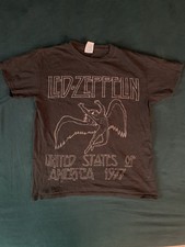 Vintage Delta Pro Weight Led Zeppelin USA Men?s Short Sleeve T-shirt Sz S Black