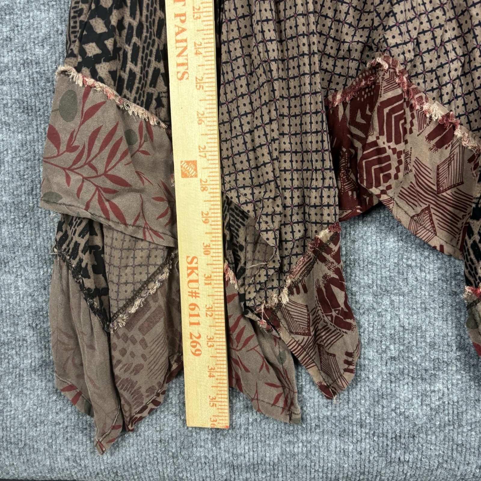 Indigo Thread Co Boho Patchwork Dress Womens M La… - image 9