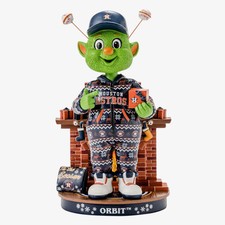 Orbit Houston Astros Holiday Mascot Bobblehead MLB Baseball