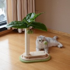 Cat Scratching Post Climbing Pole 20.5" Tall Sisal Rope Grind Claws with Balls