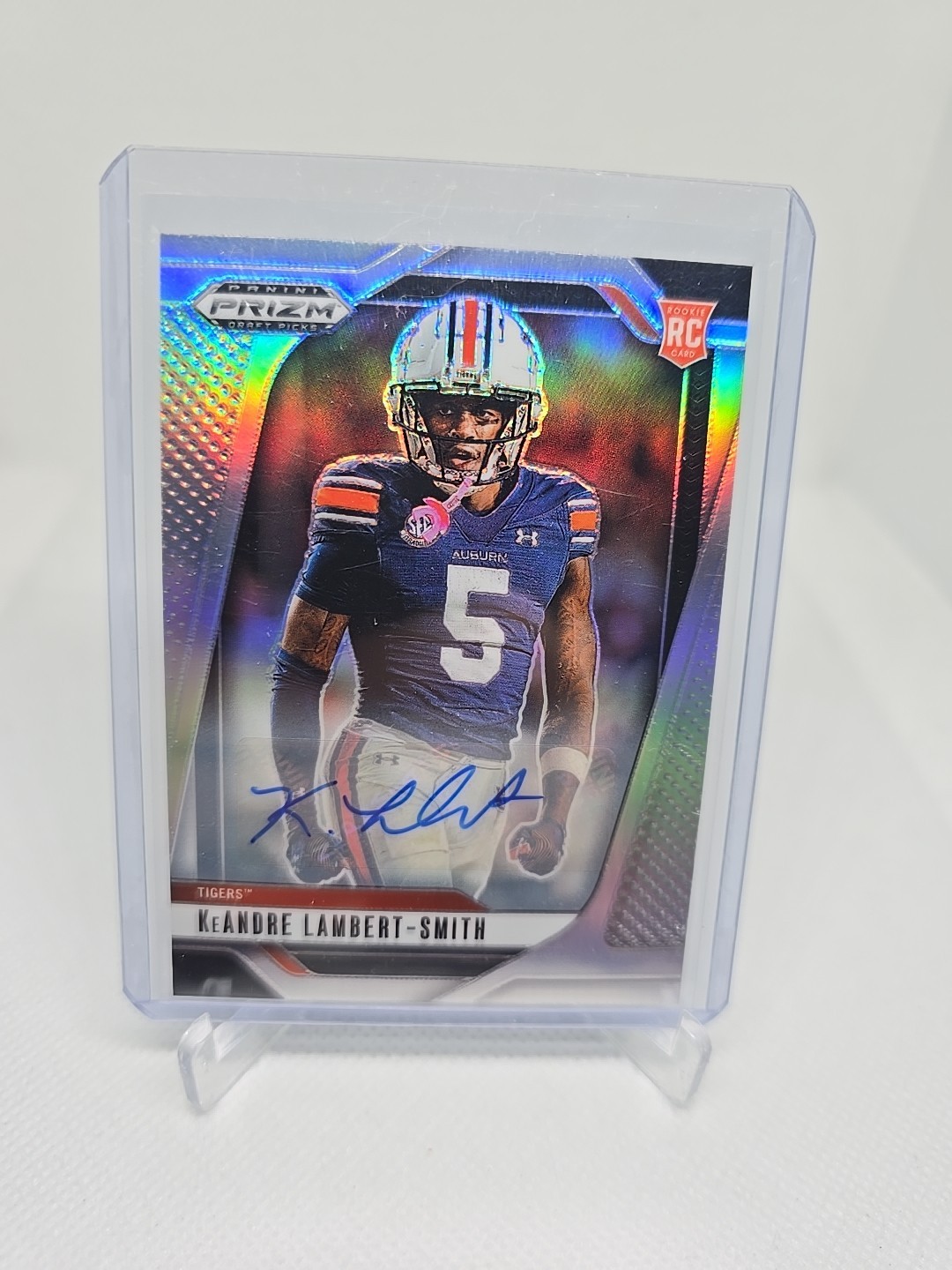 2025 Panini Prizm Draft Picks ~ KeAndre Lambert-Smith #12 Silver Prizm RC Auto 2