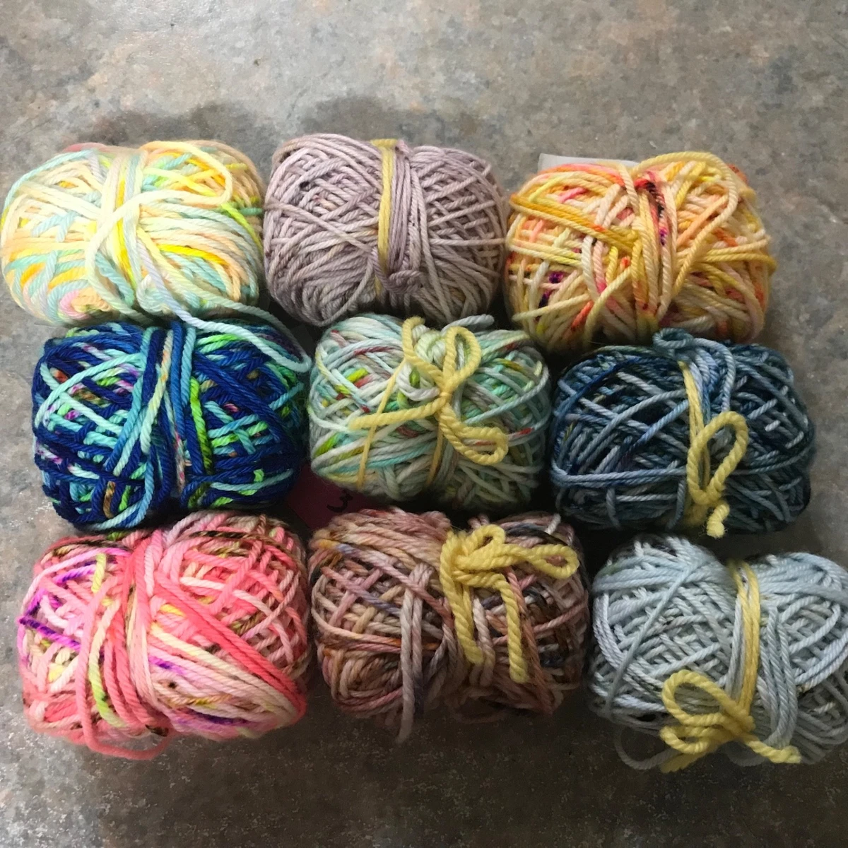 hand dyed yarn 8 ply top brands 9 x 35g mini skeins Advent