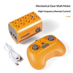 9656 Technic Gear Building Set, Large,Electric Motor,Remote Control,Rechargeable