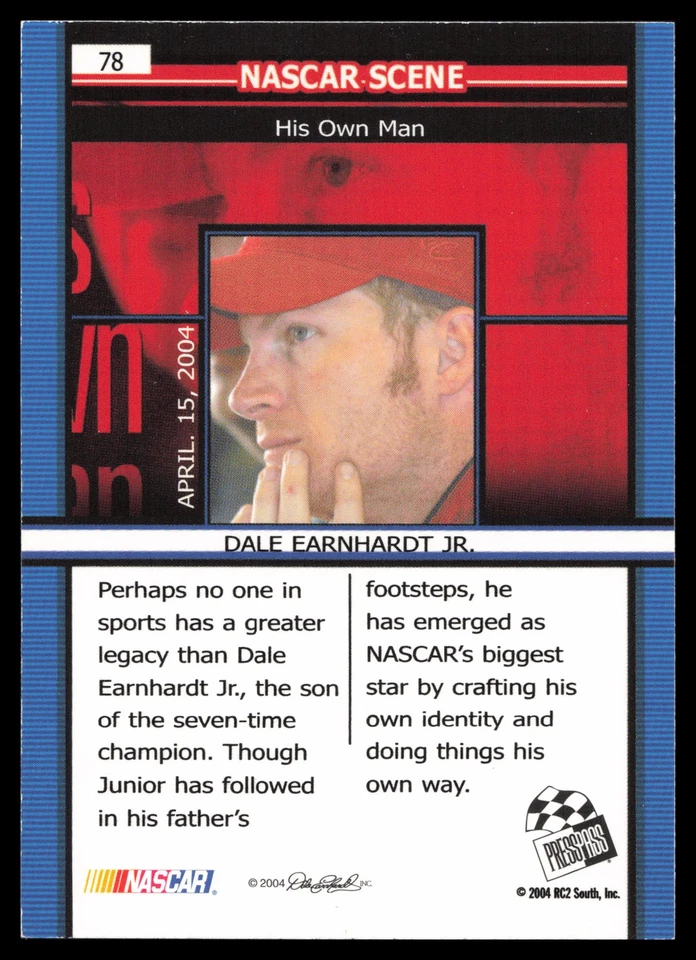 2005 Press Pass #78 Nascar Scene Dale Earnhardt Jr. - Image 2 of 2