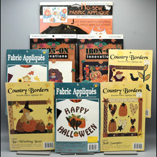 Halloween Fall Fabric Applique Craft Kit Lot ...