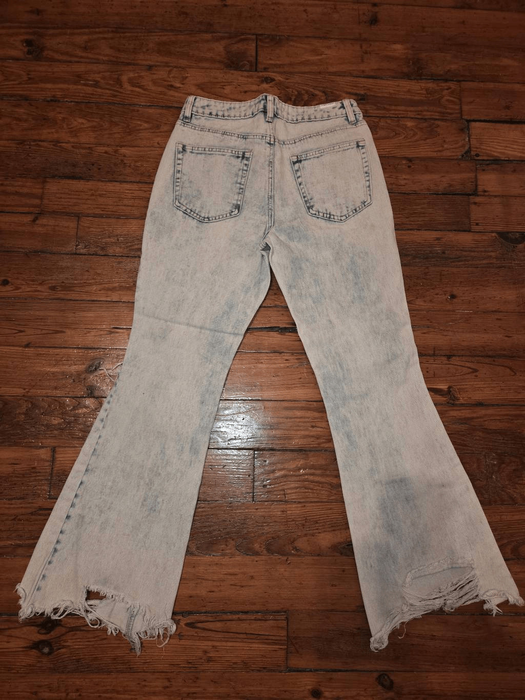 Almost Famous Patchwork Flare Jeans - image 4