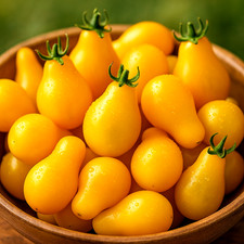 30 YELLOW PEAR TOMATO SEEDS SWEET LOW-ACID HEIRLOOM NON-GMO FREE SHIPPING